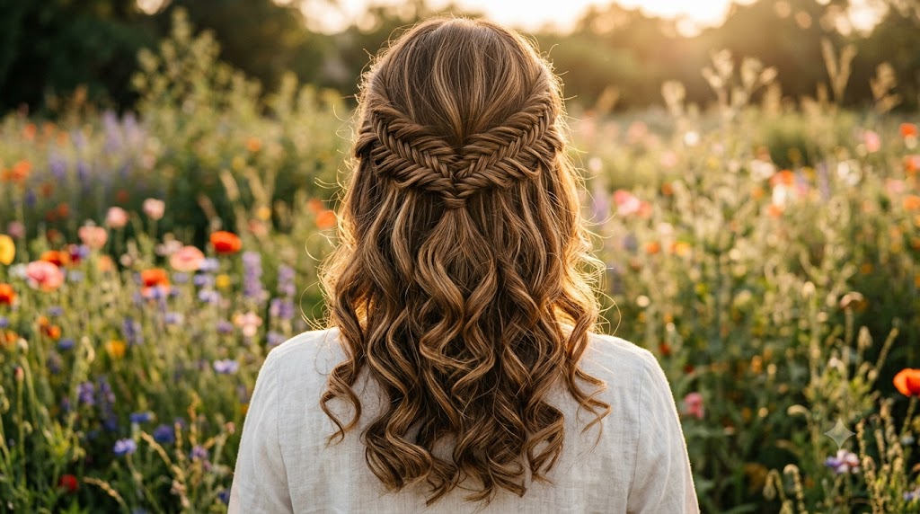 Fishtail Braid with Waves